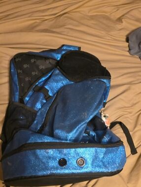 Sparkling Blue Glitter Cheerleading Bag